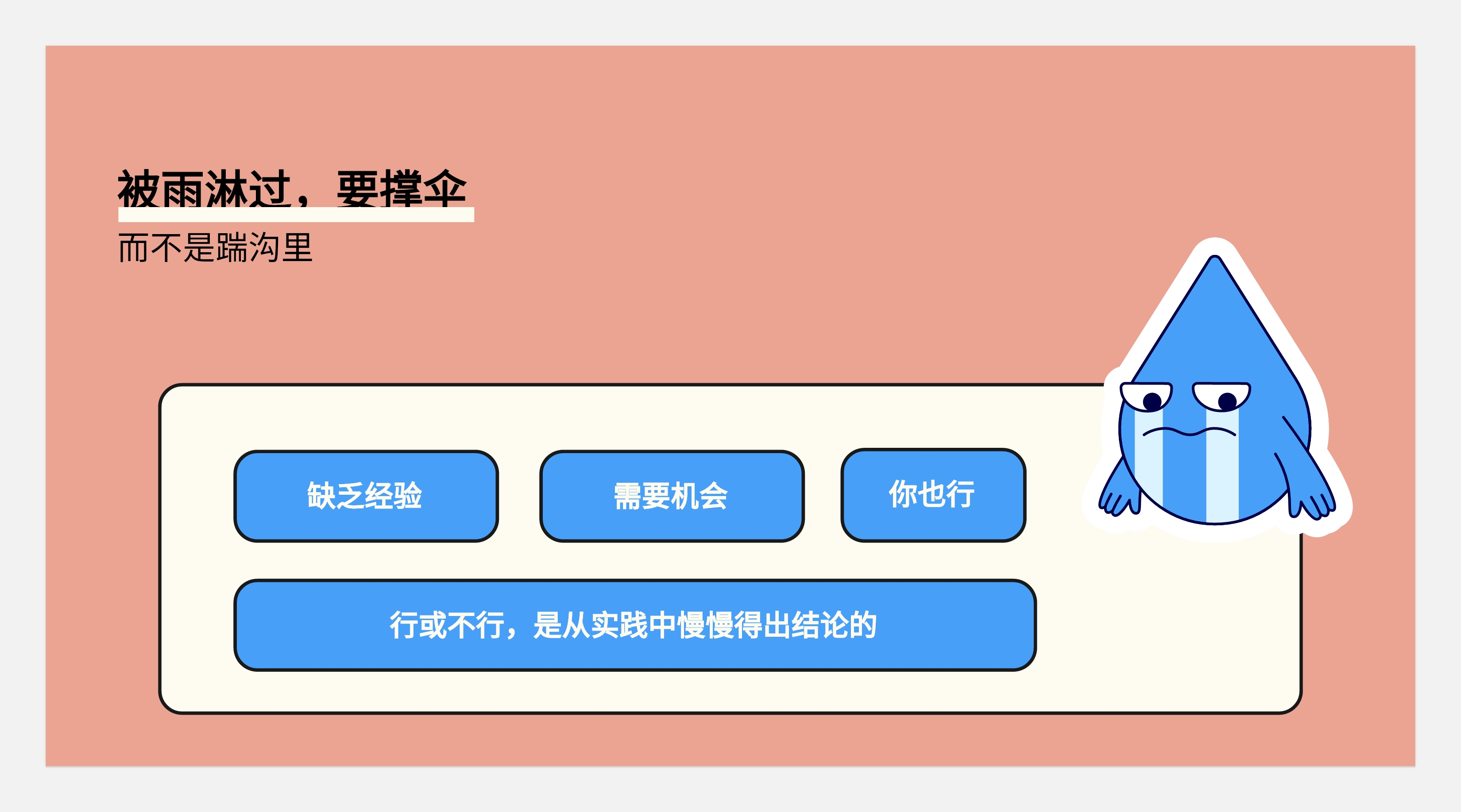 作品集和知识体系搭建--不同的见解和认识