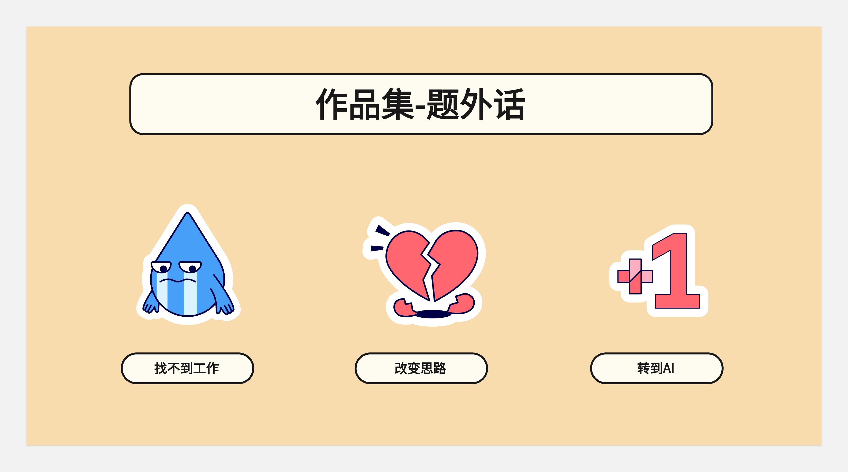 作品集和知识体系搭建--不同的见解和认识