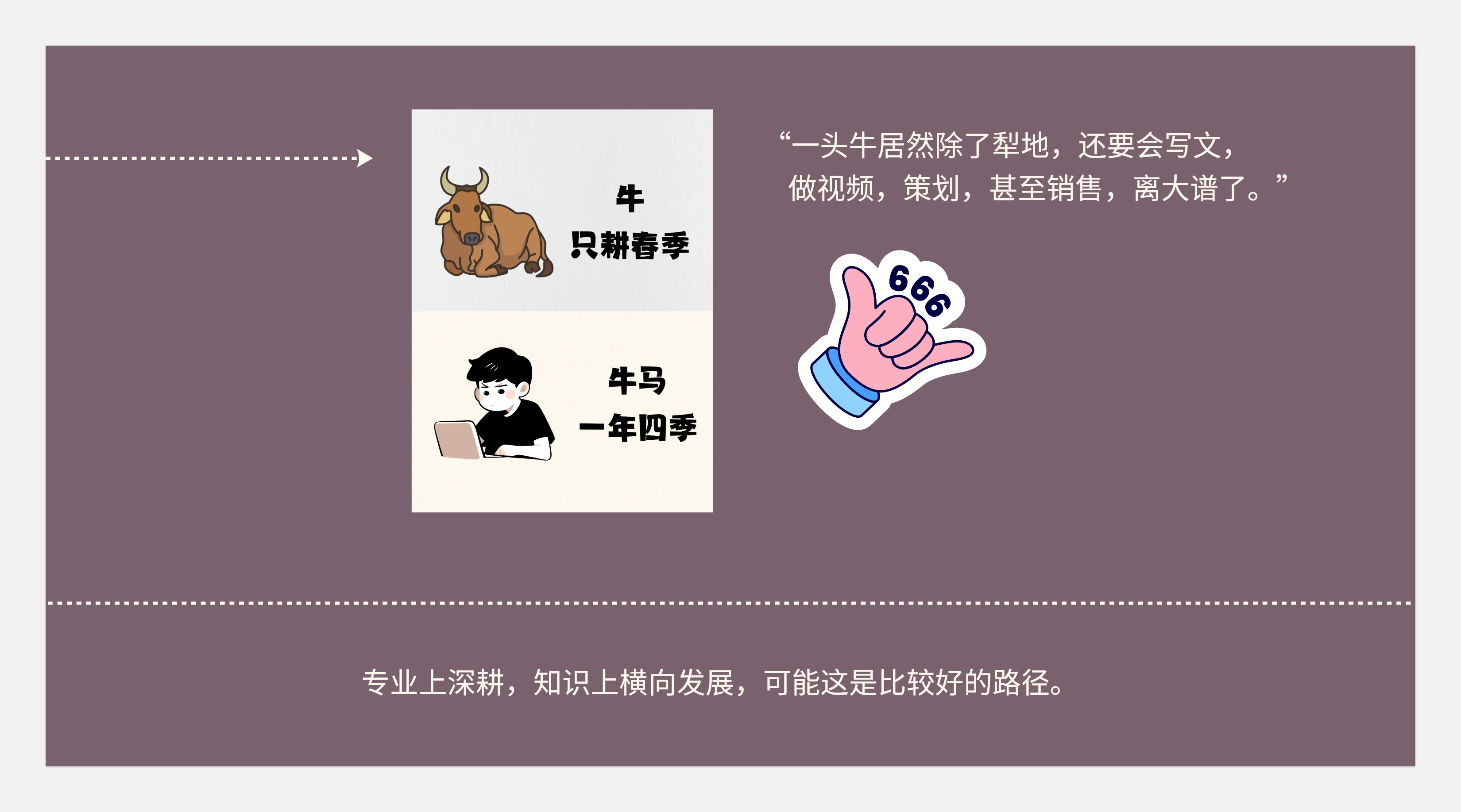 作品集和知识体系搭建--不同的见解和认识