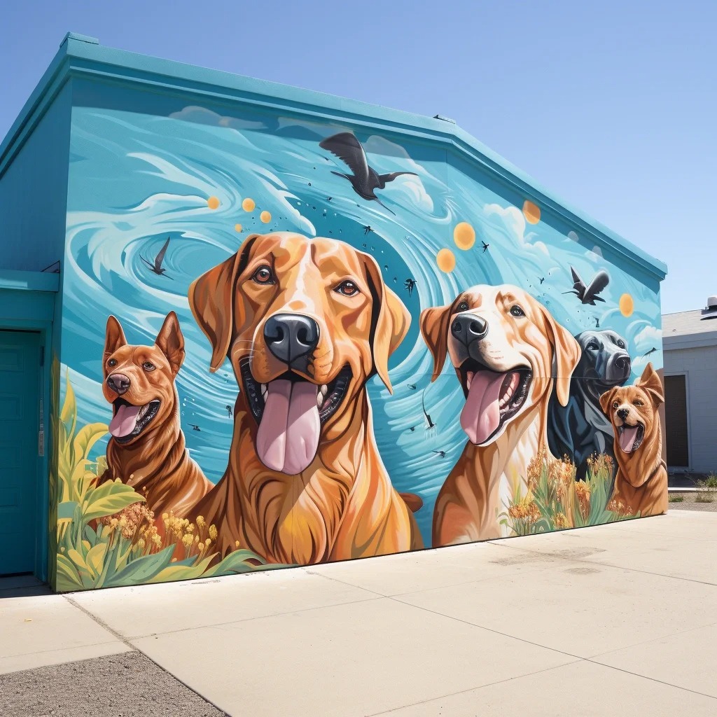 雄安新区墙绘-雄安墙体彩绘-雄安手绘墙画公司-雄安墙体涂鸦-壁画师-颜梦墙绘