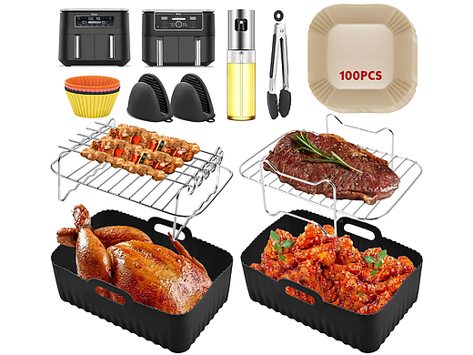 12件空气炸锅配件套装（个人主页-ZNzA1NDQyMTY=） - 其他平面 - 站酷设计师青城山下王二狗原创素材 - 站酷ZCOOL