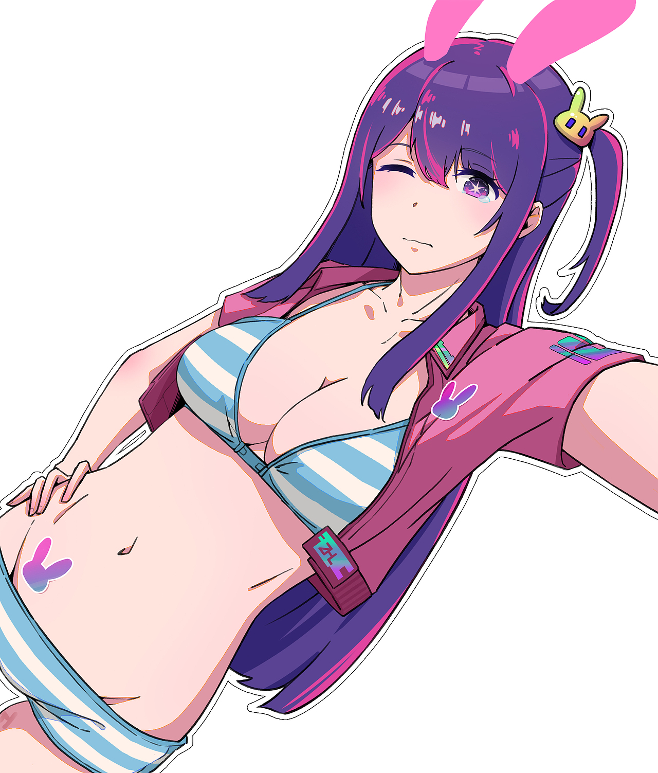 二次元紫毛同人系列-星野爱