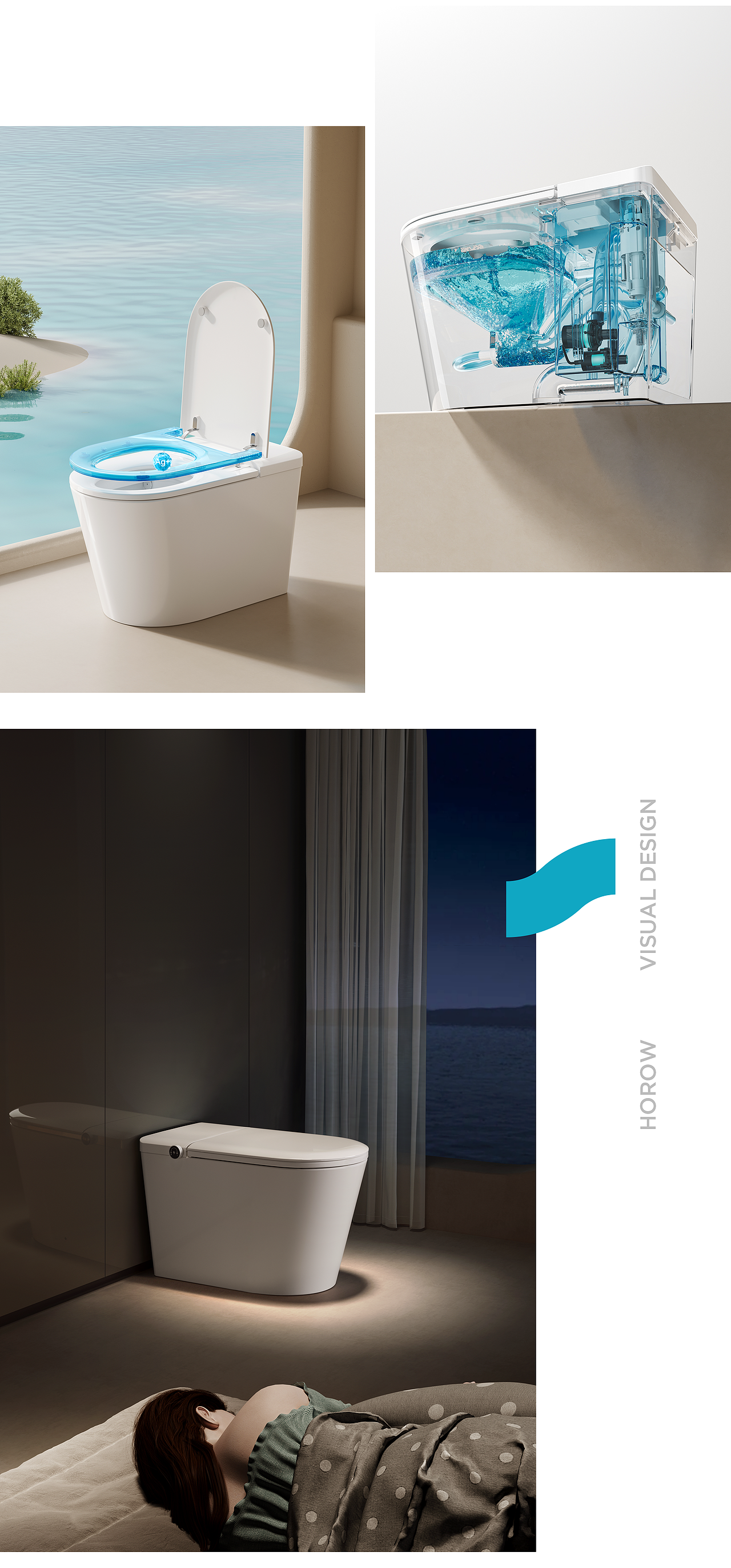 HOROW希箭 | 大冲力智能马桶QX7产品详情（图ZMzc4NDM4MTE2） - 电商 - 站酷设计师闹海品牌团队原创素材 - 站酷ZCOOL