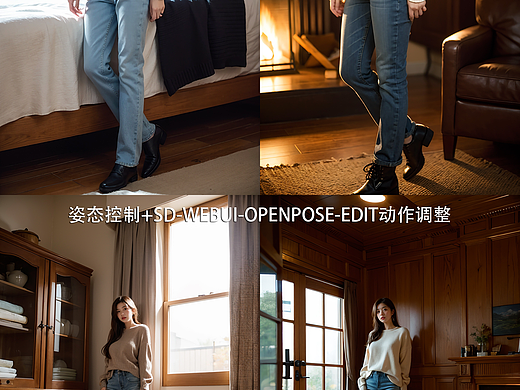 姿势控制（openpose）语义分割（seg)-