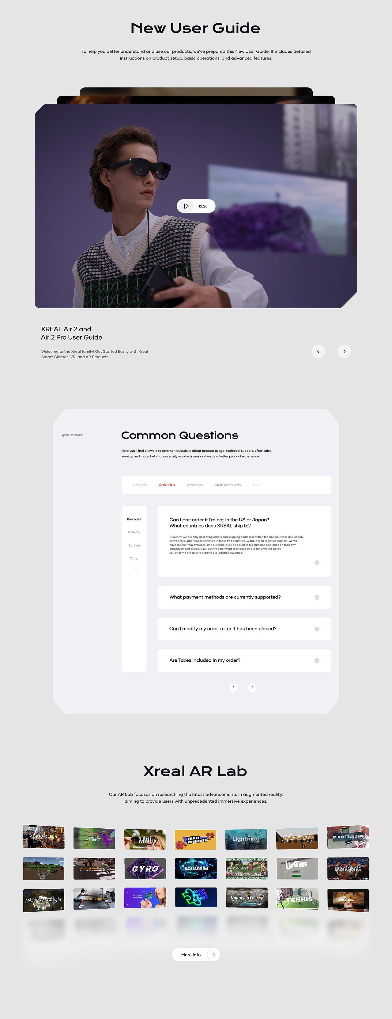 品牌官网｜XREAL官网视觉升级