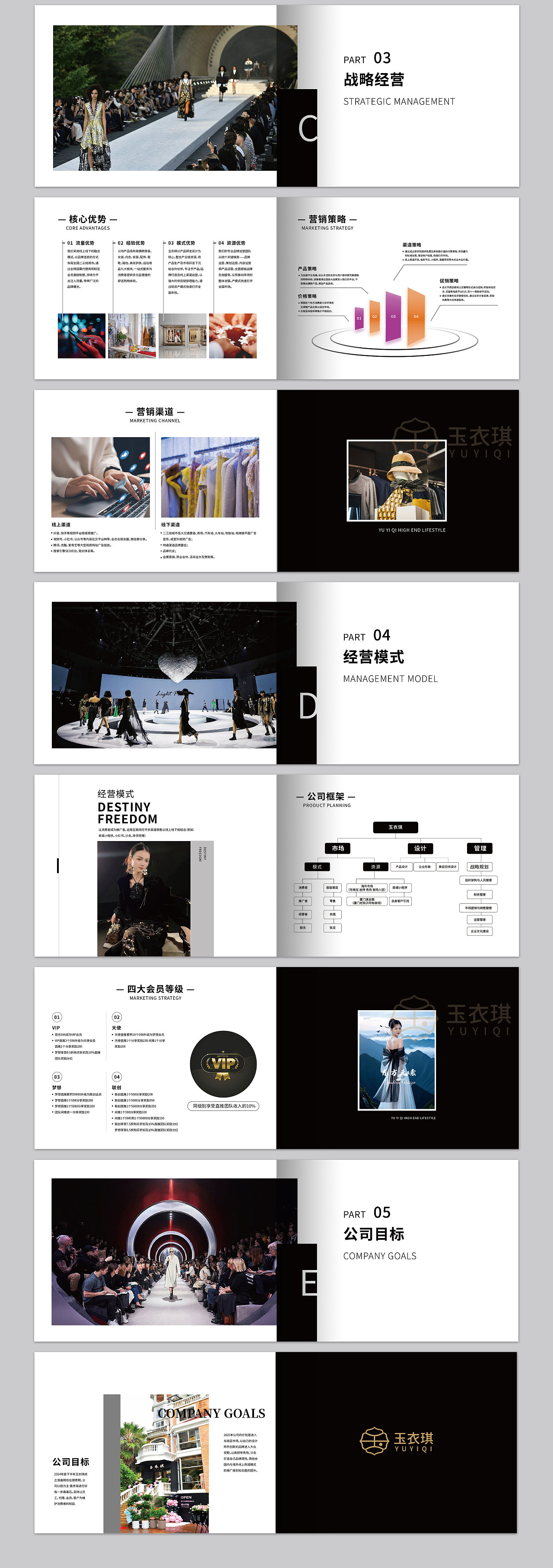 服装品牌 店铺 画册