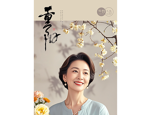 重阳节、寒露海报