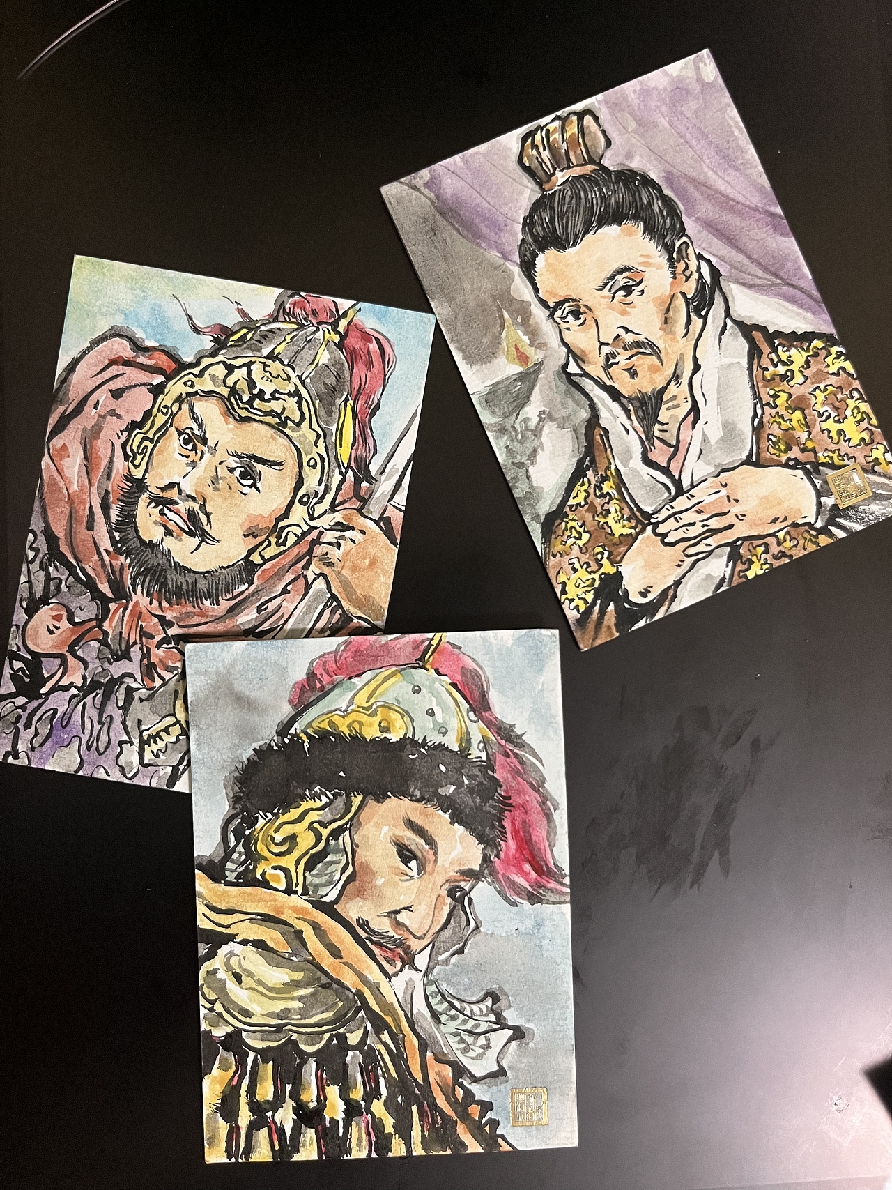 9月份完成的《三国》部分人物绘制