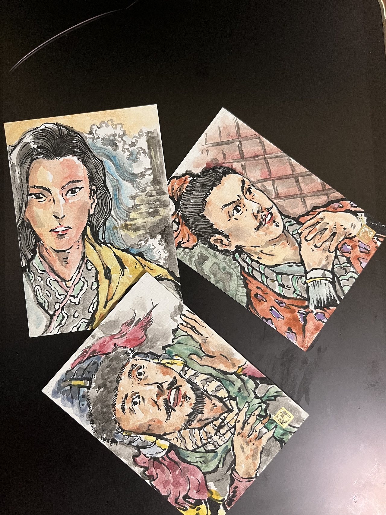 9月份完成的《三国》部分人物绘制