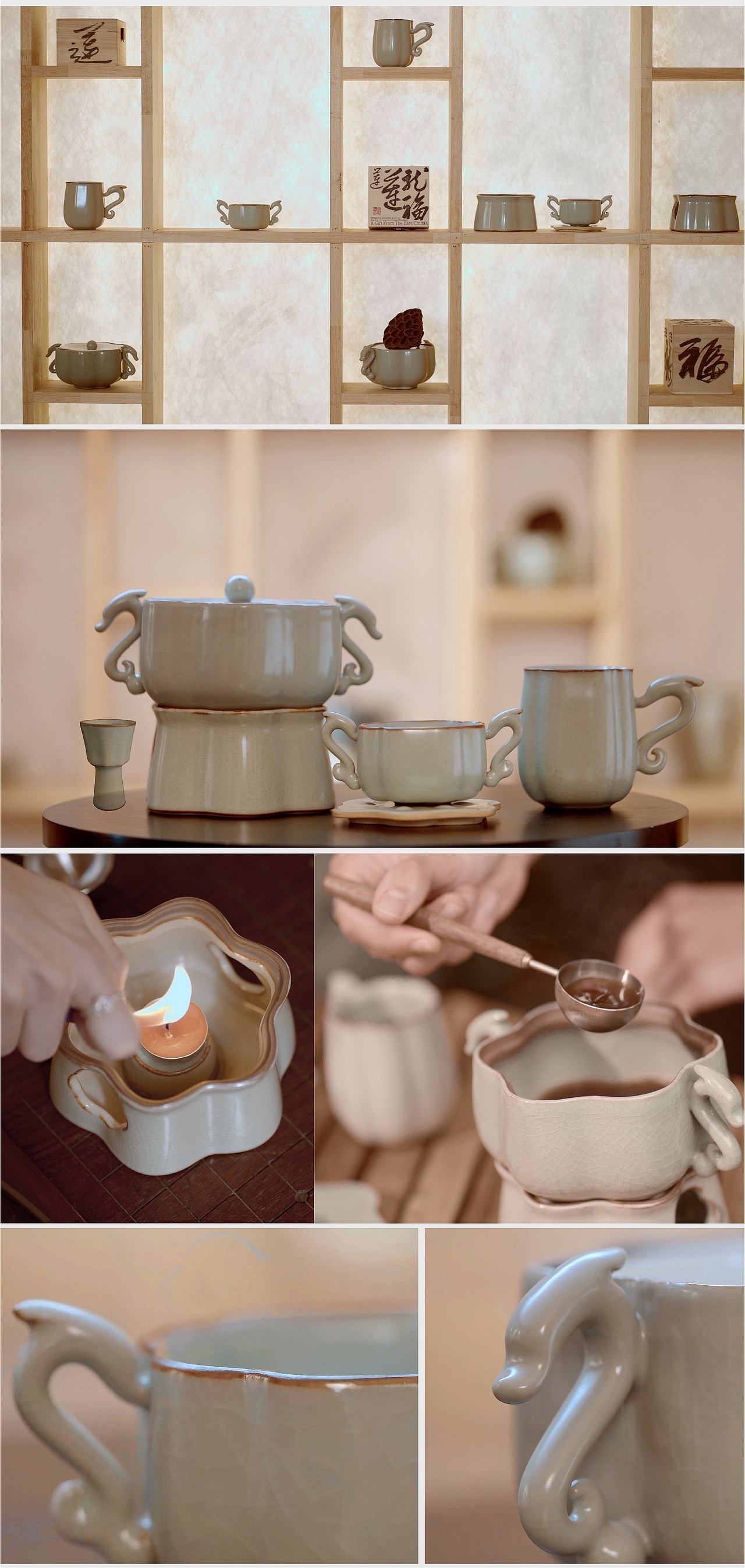 龙福莲莲——手工汝瓷&一款会带来好运的茶具