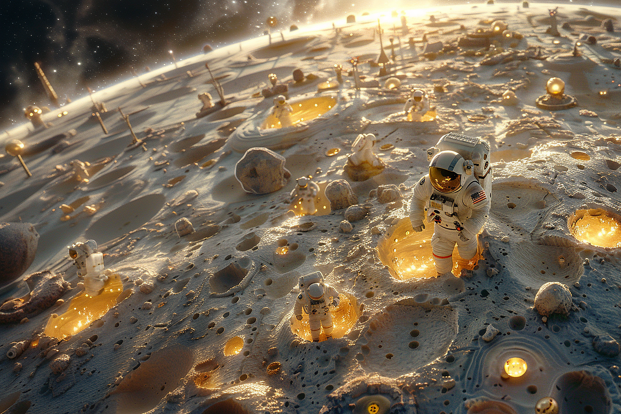 《皮克斯生活》探月（图ZMzc4NDk2NTgw） - AI作品 - 站酷设计师蹦跶的小鲁班原创素材 - 站酷ZCOOL