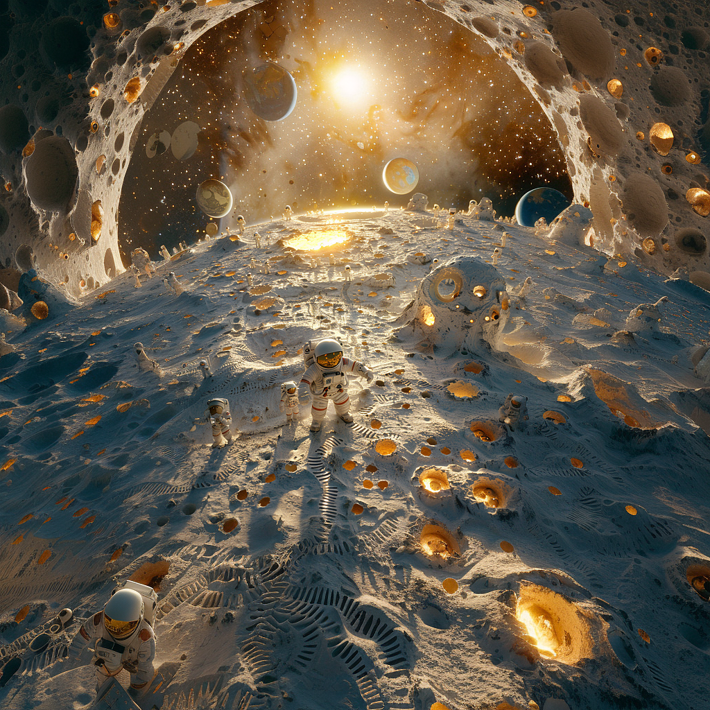 《皮克斯生活》探月（图ZMzc4NDk2NTg4） - AI作品 - 站酷设计师蹦跶的小鲁班原创素材 - 站酷ZCOOL