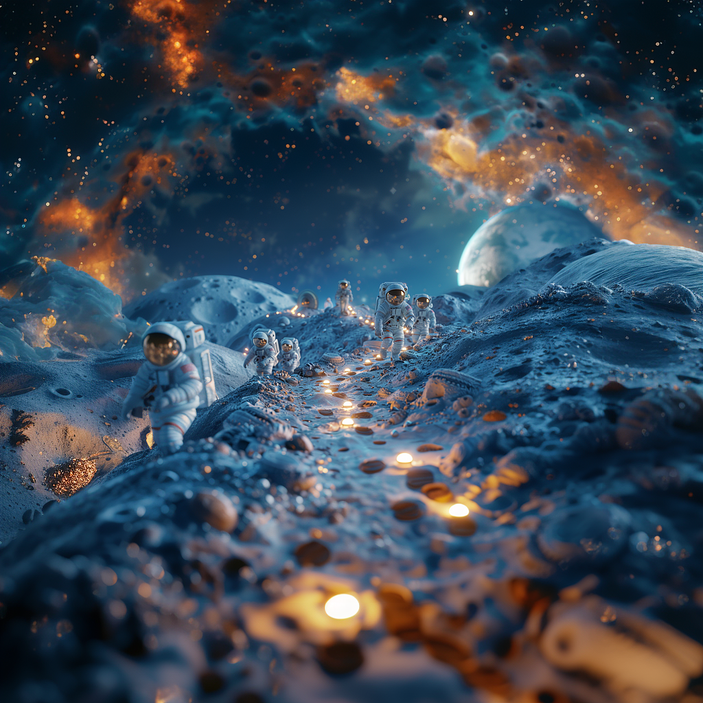 《皮克斯生活》探月（图ZMzc4NDk2NTk2） - AI作品 - 站酷设计师蹦跶的小鲁班原创素材 - 站酷ZCOOL