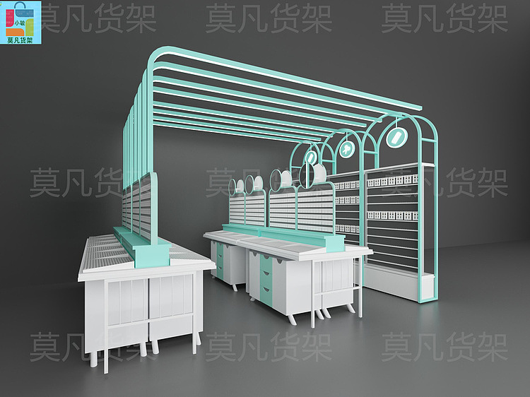 组装式百货集合店展示柜整店输出-莫凡货架原始厂家