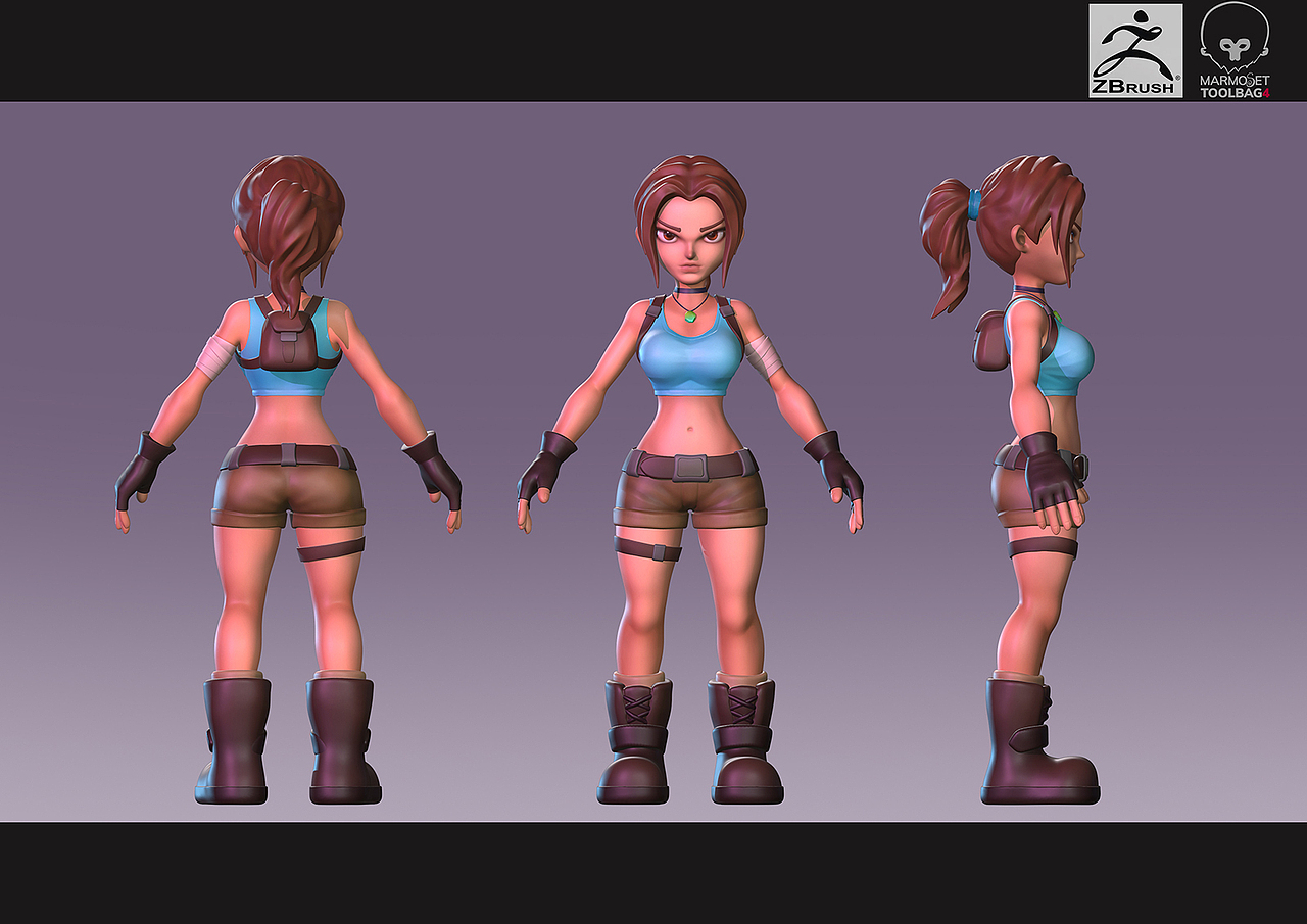 拓扑剩下的一些高模上色效果