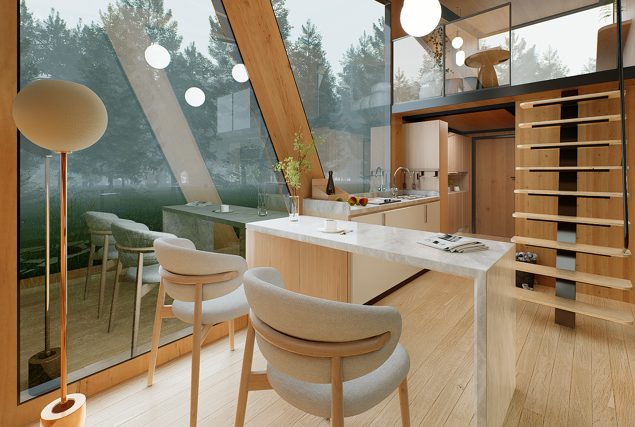 林中小屋（图ZMzc4NTI0MDA0） - 家装设计 - 站酷设计师Azurescapeeee原创素材 - 站酷ZCOOL