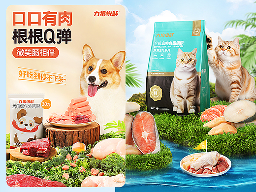 宠物食品\狗零食\猫粮详情页视觉x2
