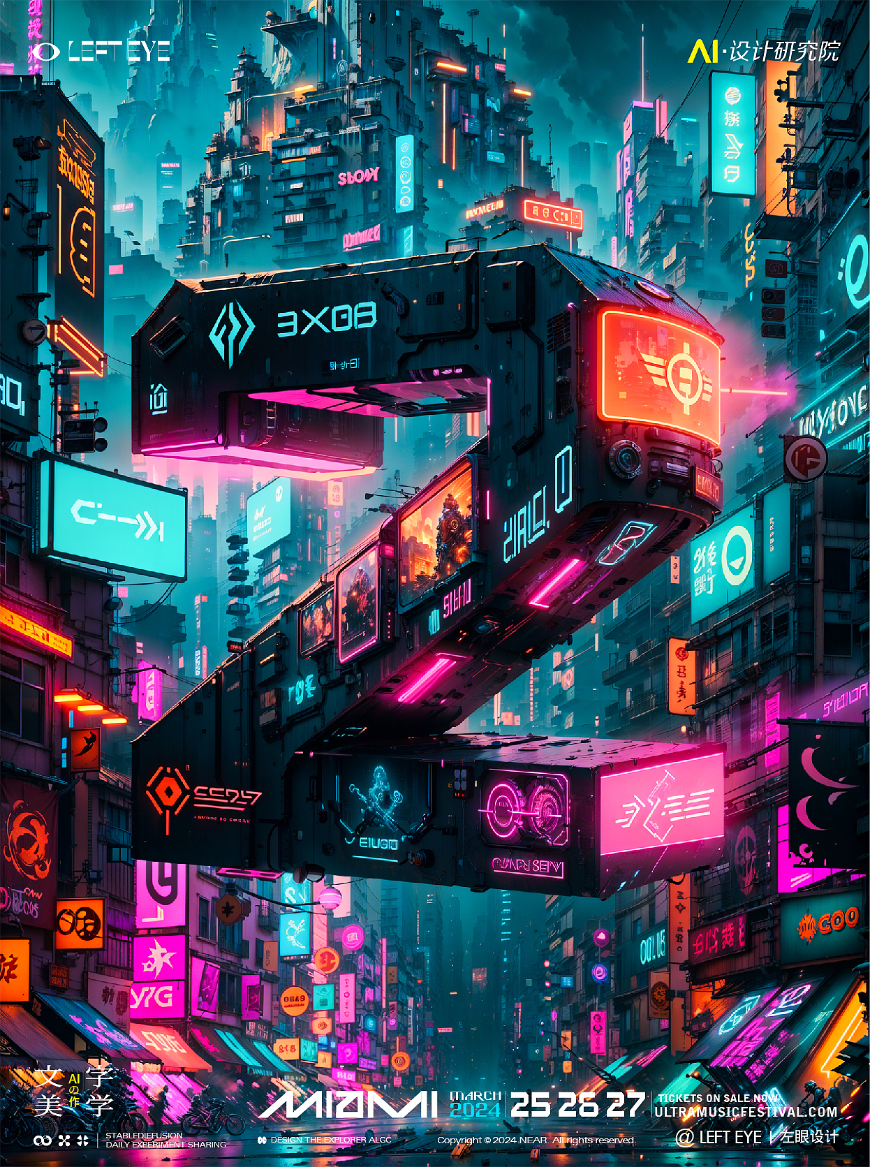 AIGC·赛博朋克文字