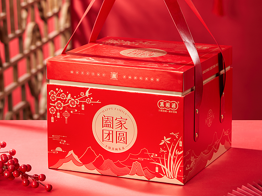 高端新年礼盒/节日礼盒/中式礼盒设计/福禄包装设计