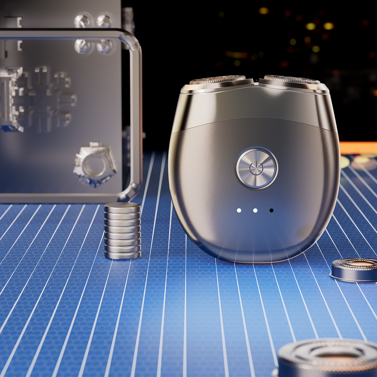 电商产品渲染(剃须刀系列)