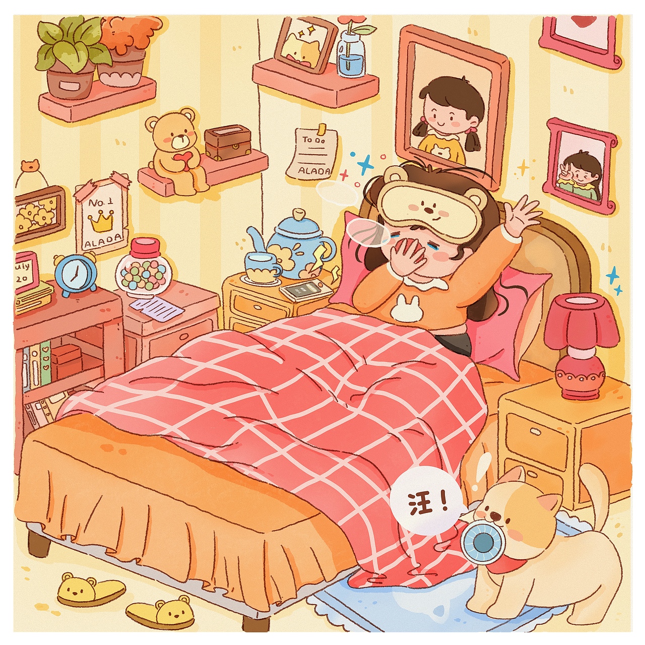 《修狗日记》（图ZMzc4NTU2NTAw） - 儿童插画 - 站酷设计师丹丹蛋蛋阿拉丹原创素材 - 站酷ZCOOL