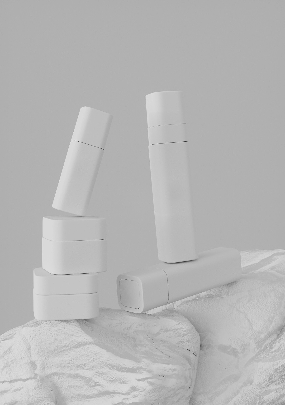 C4D化妆品包装渲染