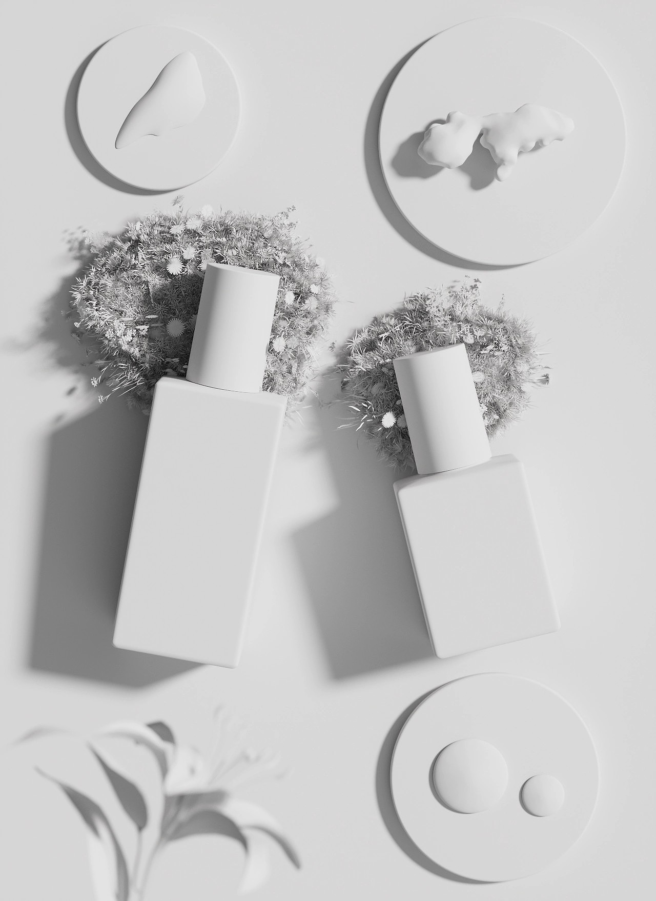 C4D化妆品包装渲染