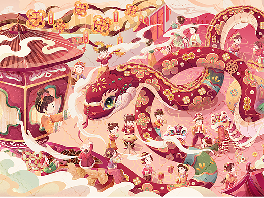 2025乙巳蛇年新春贺图