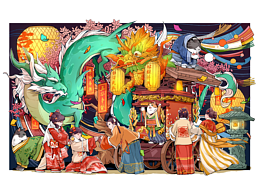 醒龙系列古风插画