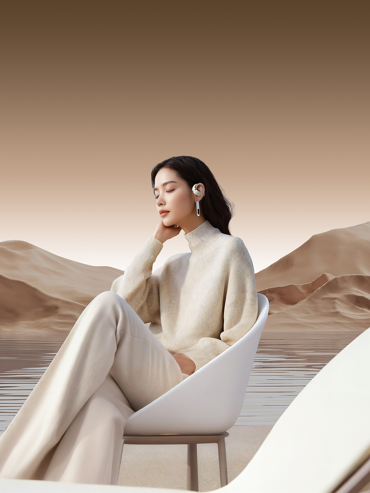 AIGC | 男性魅力 | 耳机详情页 | 探索AI模特