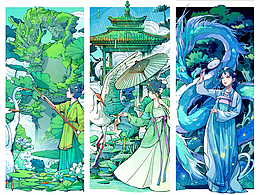 国风节气插画系列