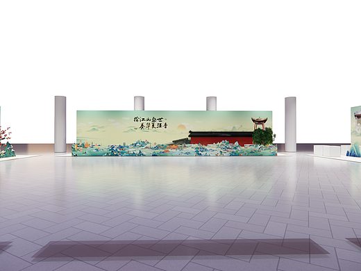 某校园书画活动环节效果呈现（个人主页-ZNzA1NTk2MDQ=） - 展陈设计 - 站酷设计师ABC1316原创素材 - 站酷ZCOOL