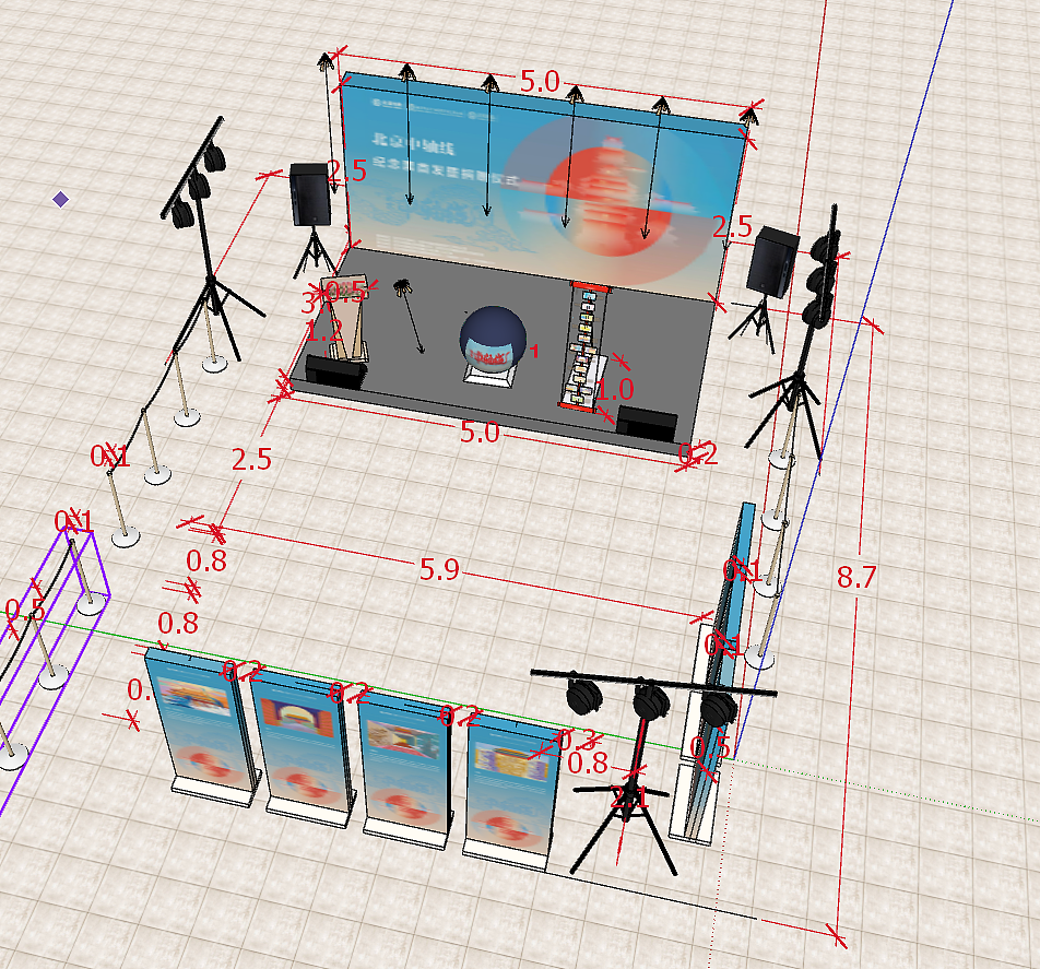 北京中轴线主题文创活动场地设计