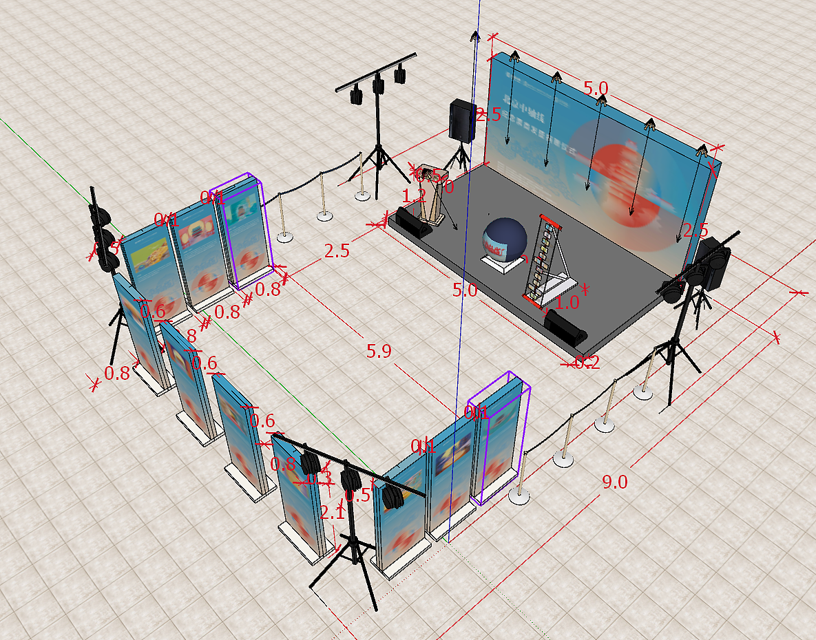 北京中轴线主题文创活动场地设计