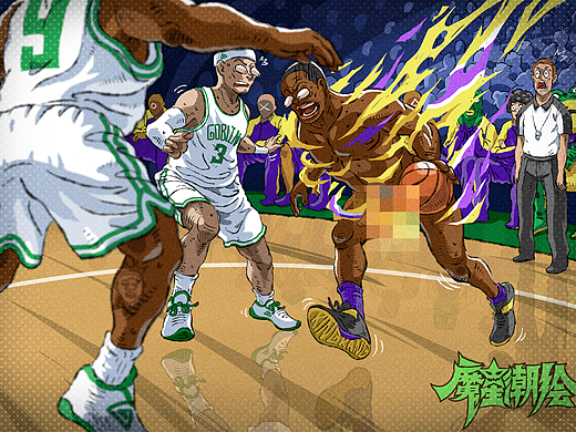 篮球场突发事件