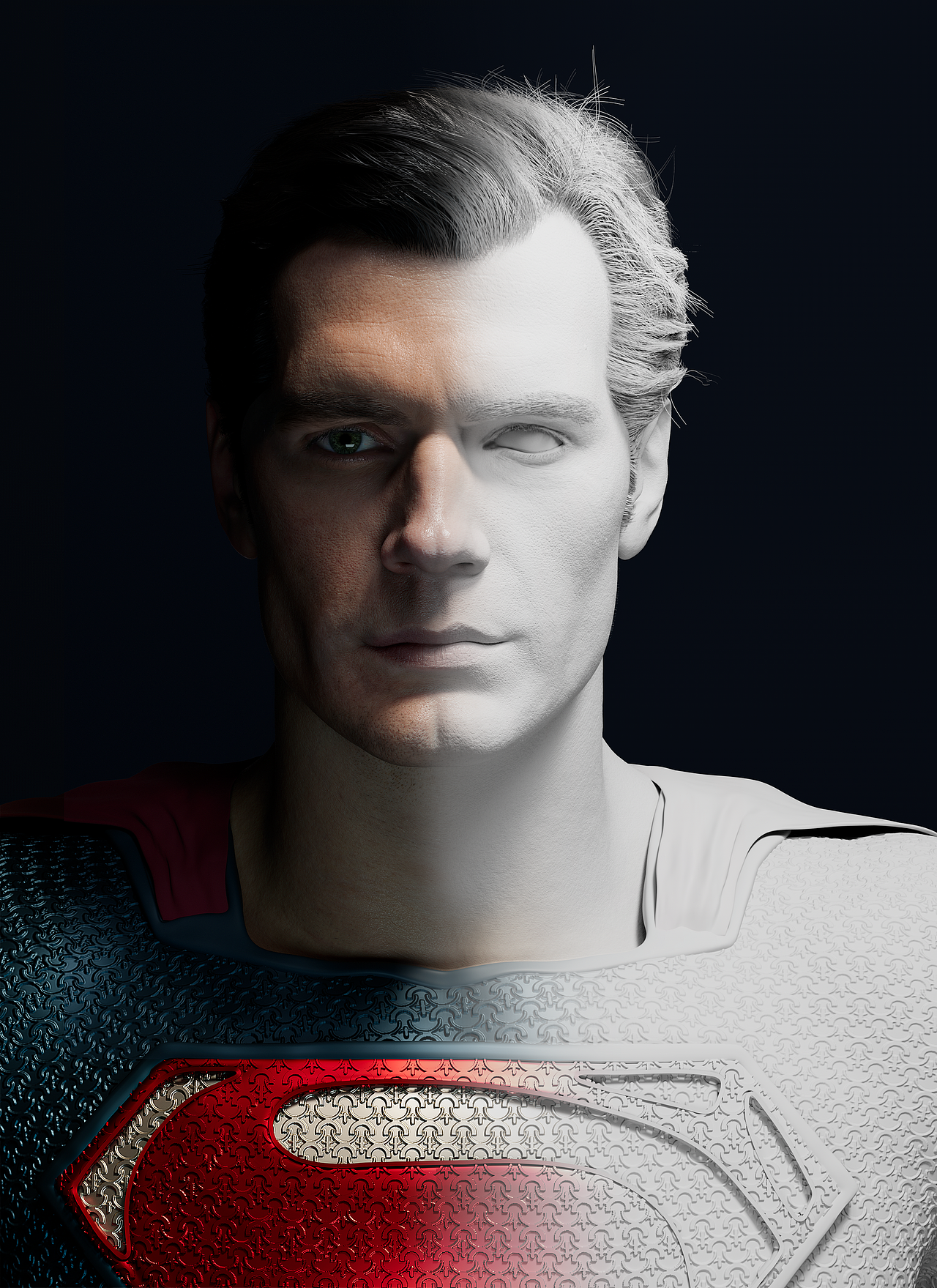 亨利·卡维尔/超人/猎魔人写实雕刻全流程（图ZMzc4NjA4NDQ4） - 人物/生物 - 站酷设计师JG蔚蓝原创素材 - 站酷ZCOOL