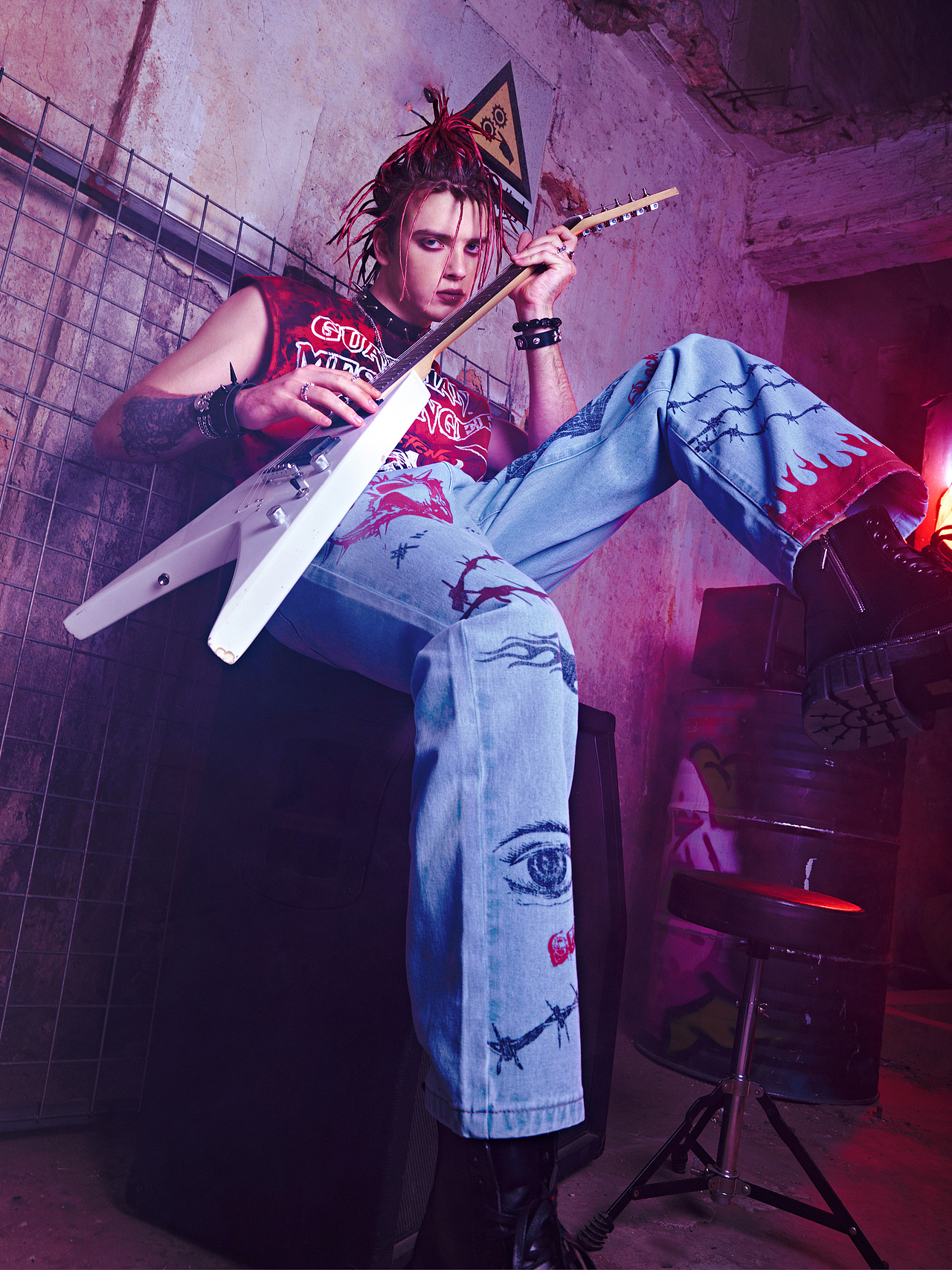 跨境电商拍摄|我们拍摄的朋克摇滚主题平面!