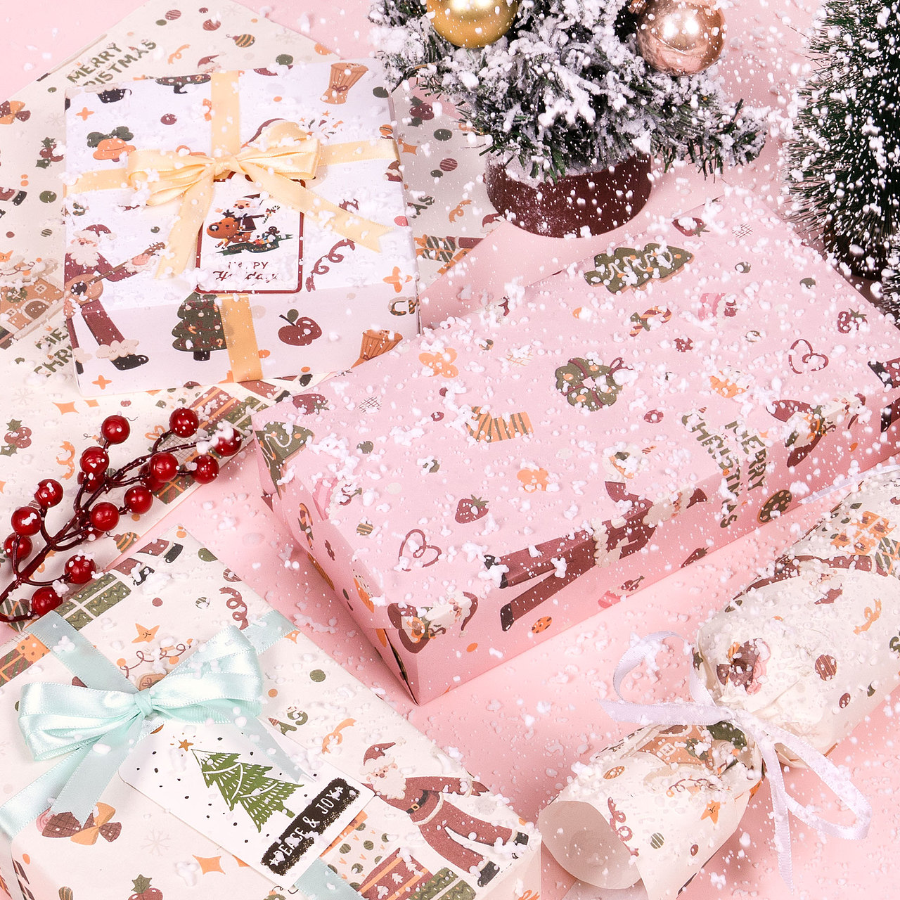 圣诞派对包装纸