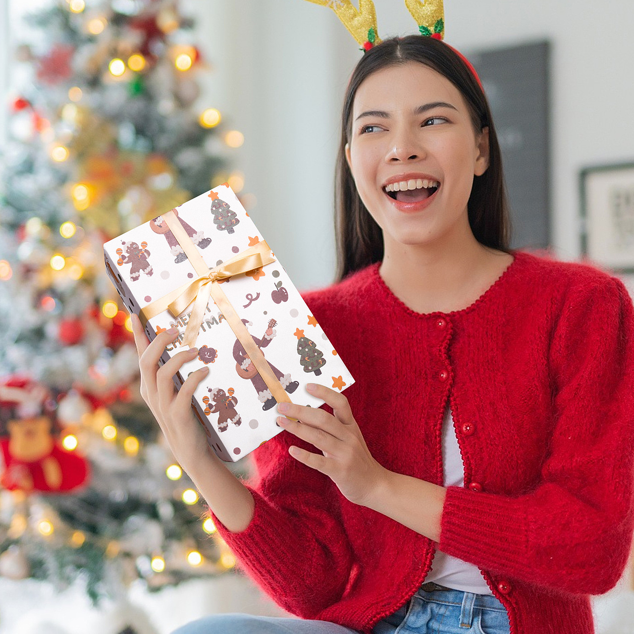 圣诞派对包装纸