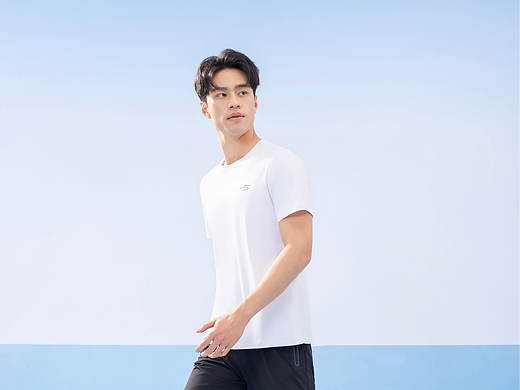 品牌速干衣透气清爽短袖运动T恤训练服拍摄案例