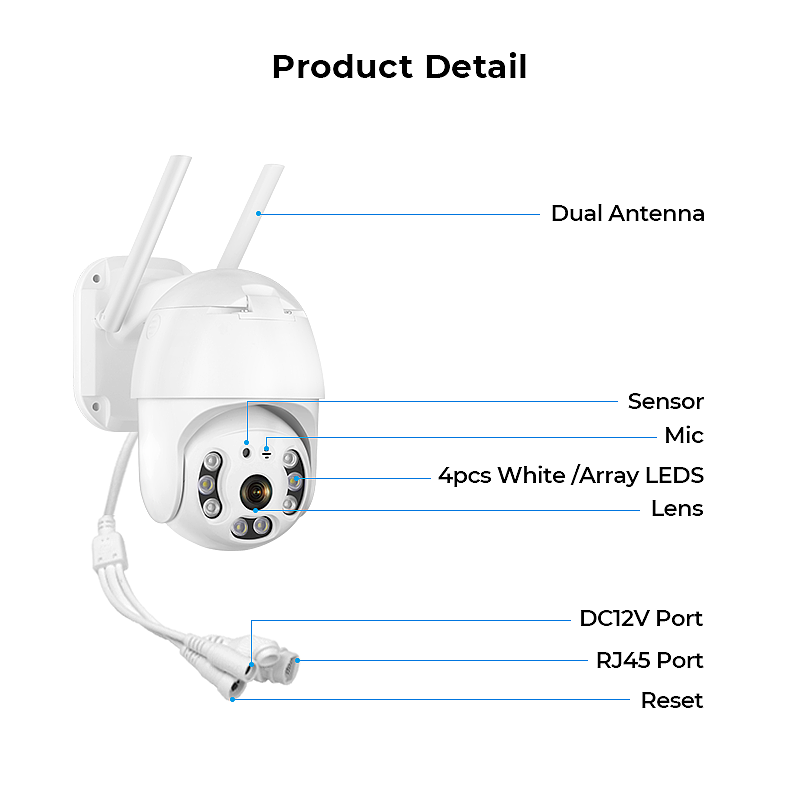 1080P安防监控摄像头详情页设计