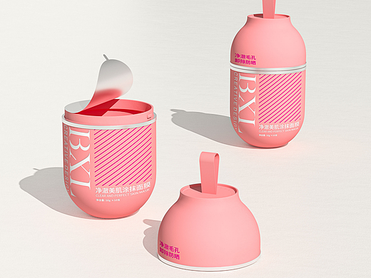 净澈美肌涂抹面膜包装设计 | 护肤品包装设计 | 化妆品
