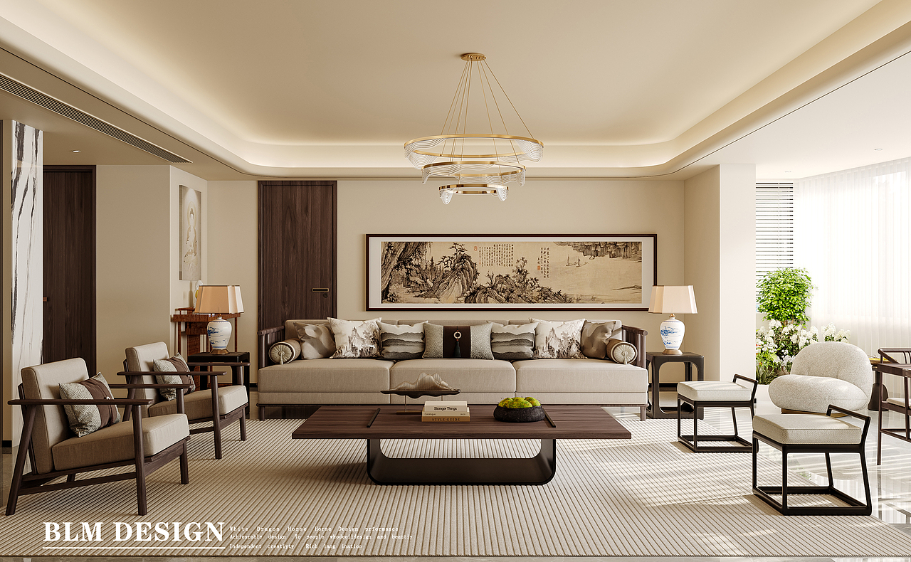 宋式美学家装效果图