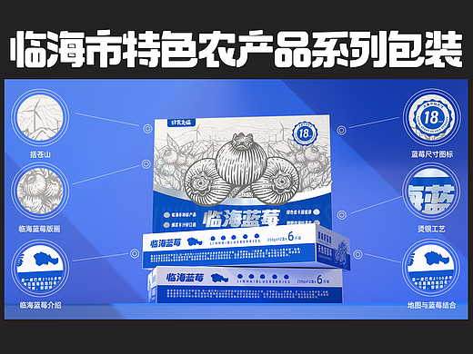 农产品系列包装，蓝莓，鹊山野鸡蛋，地方传统糕点礼盒