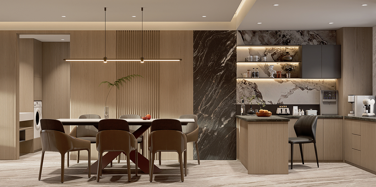 意式轻奢 150平 效果图