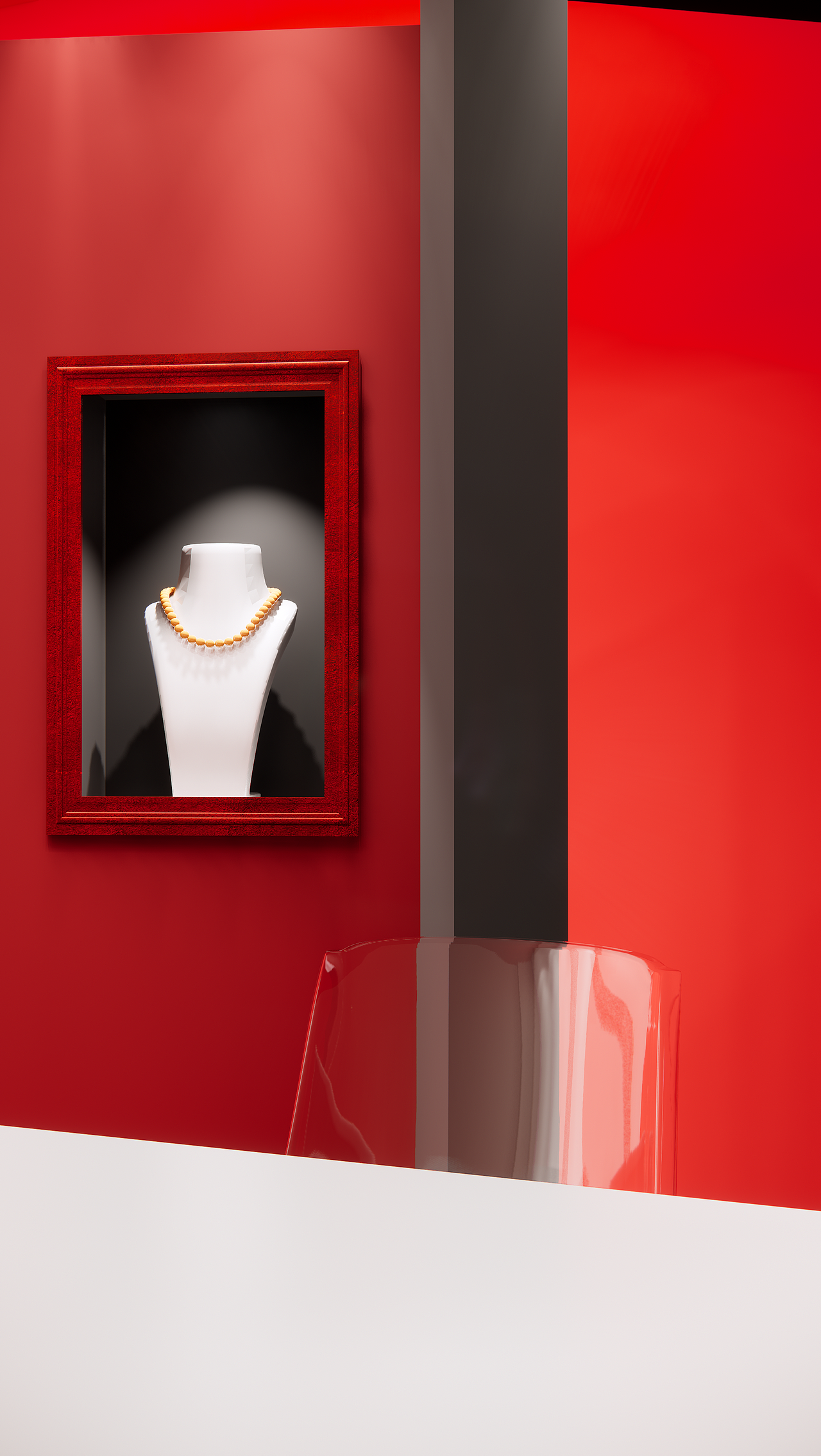 【黑红高级感直播间】