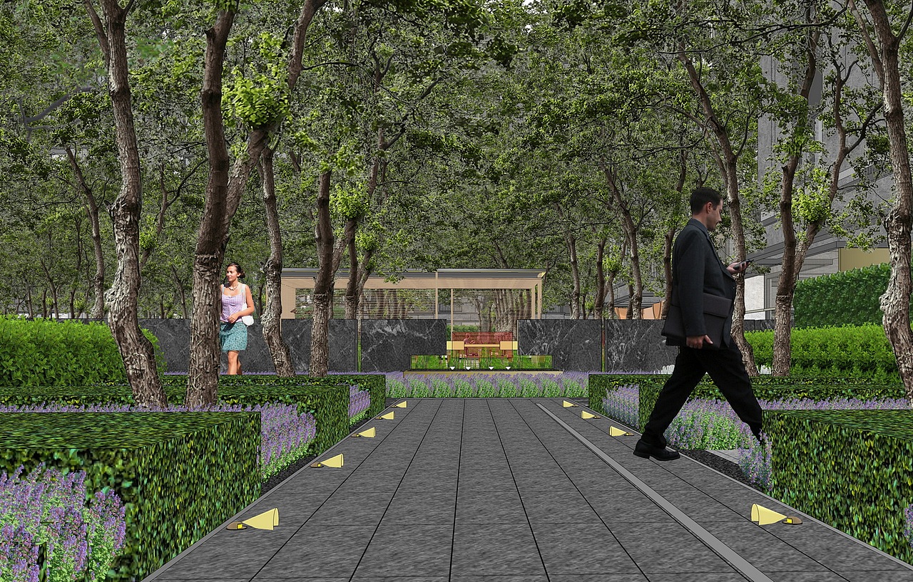 重庆融创云翠首开区大区景观SU模型下载