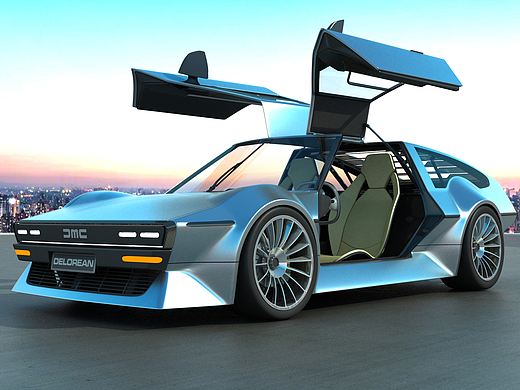 致敬DMC-12，原创设计跑车静帧组图