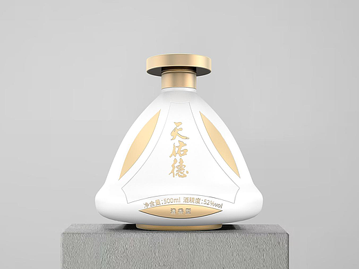 天佑德中秋节纪念酒-玉兔逐月包装设计 | 白酒包装设计