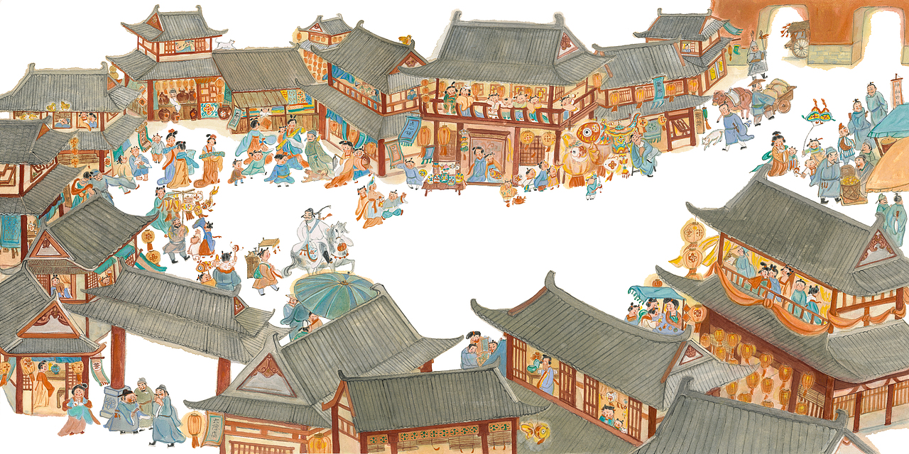 我画的《天生我材:李白的故事》绘本